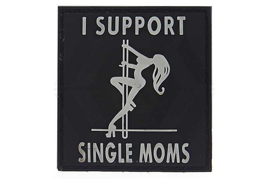 ZO PVC Velcro Patch &quotI Support Single Moms" - Main Image © Copyright Zero One Airsoft