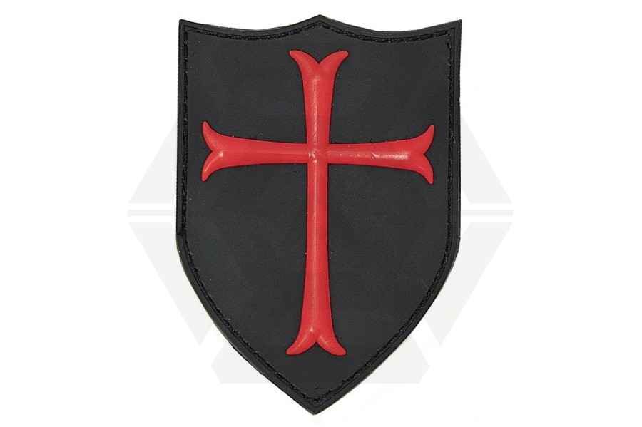 101 Inc PVC Velcro Patch &quotCrusader" - Main Image © Copyright Zero One Airsoft