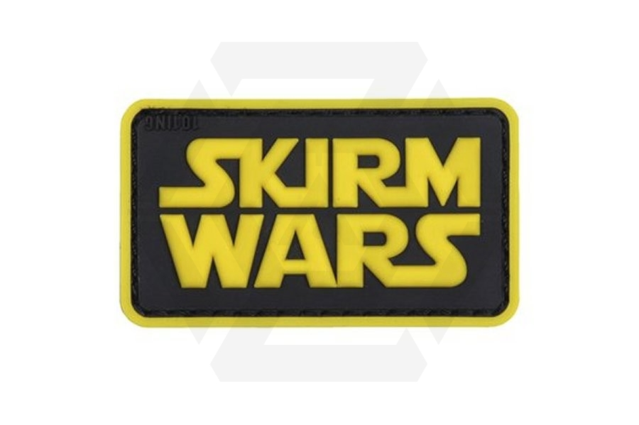 101 Inc PVC Velcro Patch &quotSkirm Wars" (Yellow) - Main Image © Copyright Zero One Airsoft
