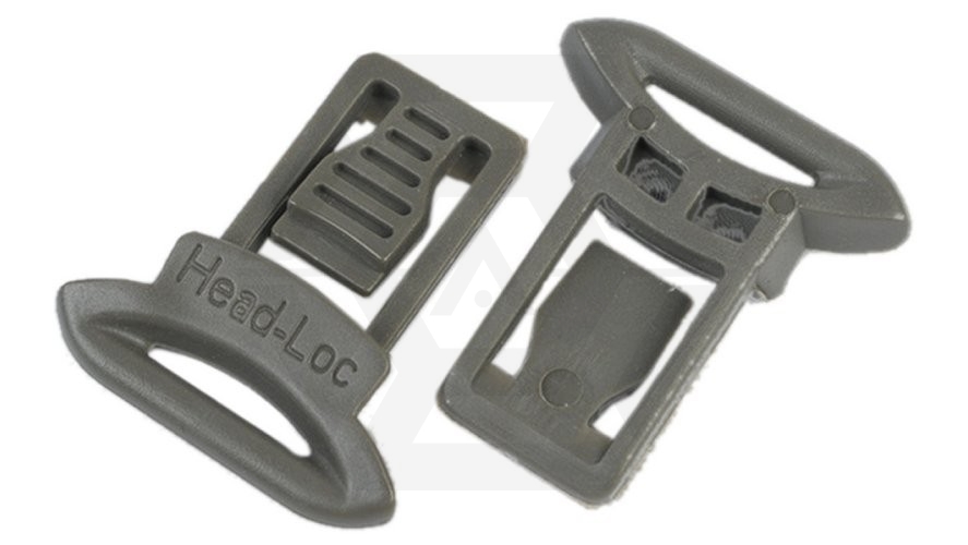 FMA Helmet Clips for Goggle & Mask Straps (Grey) - Main Image © Copyright Zero One Airsoft