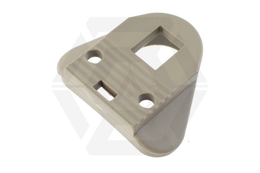G&G Triangle End Plate for Crane Stock (Tan) - Main Image © Copyright Zero One Airsoft