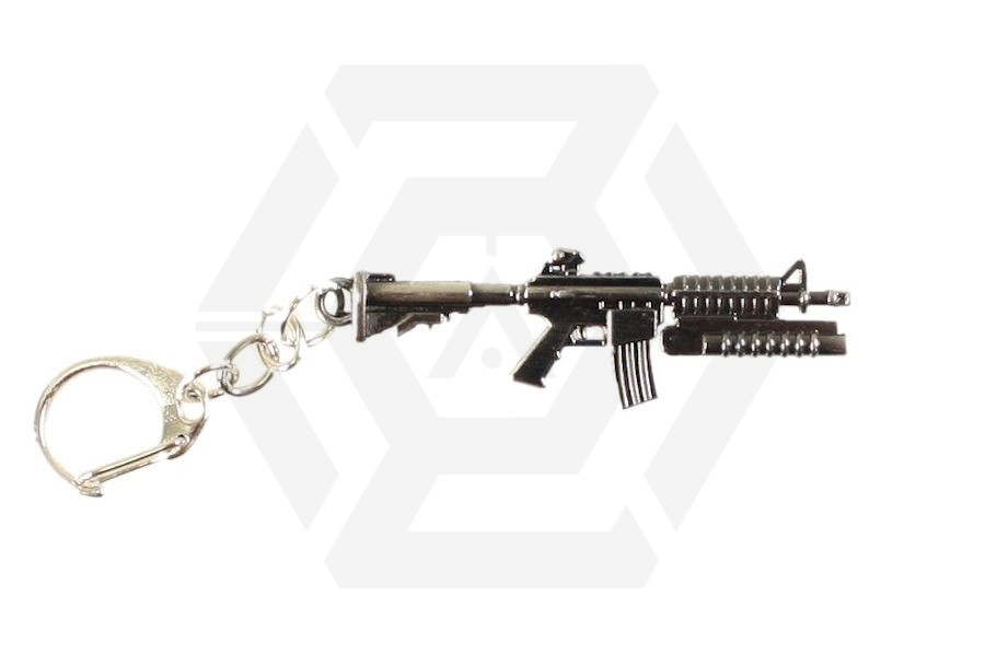 ZO Key Chain &quotM16 with M203" - Main Image © Copyright Zero One Airsoft