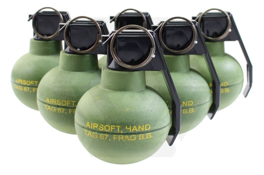TAG Innovation TAG-67 BB Grenade Box of 6 (Bundle) - Main Image © Copyright Zero One Airsoft