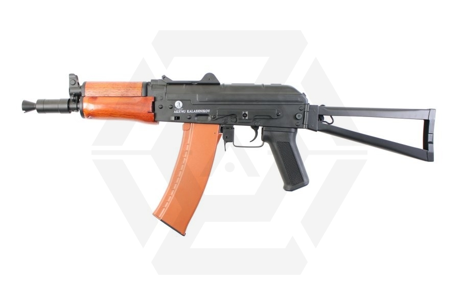 CYMA/Cybergun AEG Kalashnikov AKS74U Full Metal & Wood - Main Image © Copyright Zero One Airsoft