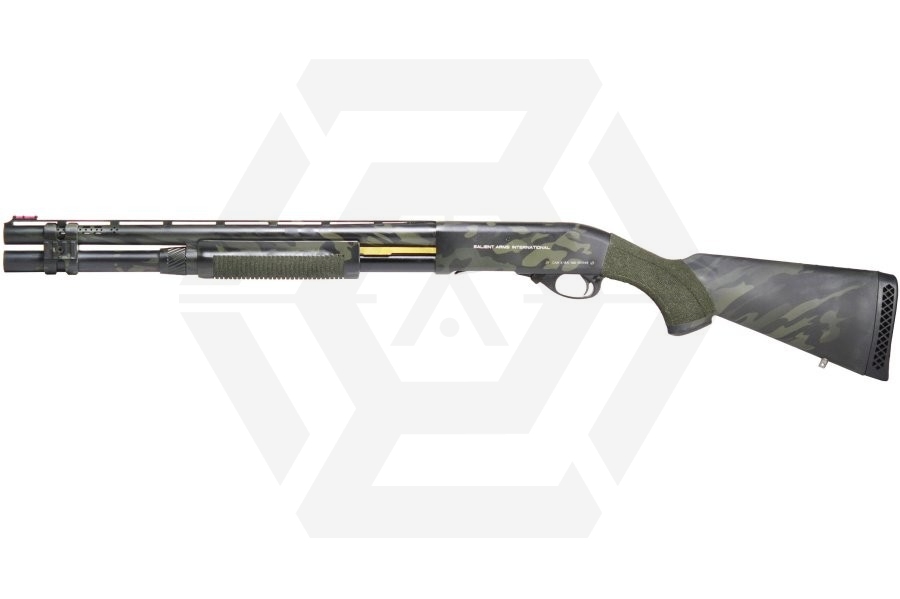 APS CO2 CAM870 MKII Salient Arms International Licensed Shotgun (Black MultiCam) - Main Image © Copyright Zero One Airsoft