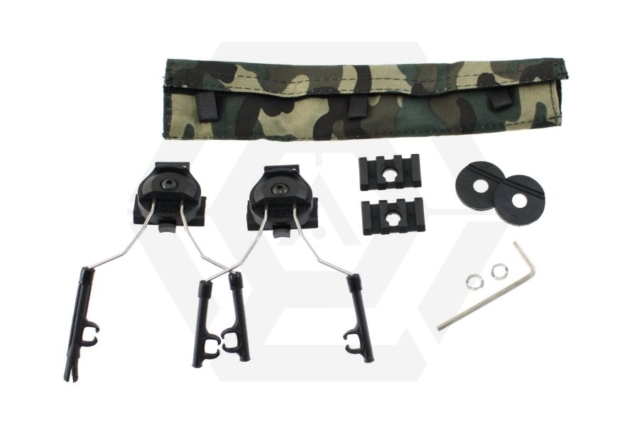 Z-Tactical Helmet Rail Adapter Set (Black) - Main Image © Copyright Zero One Airsoft