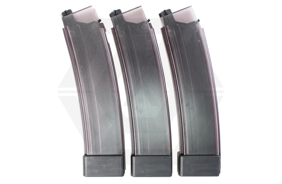 ASG AEG Mag for Scorpion EVO 3 75rds (Pack of 3) (Tinted) - Main Image © Copyright Zero One Airsoft
