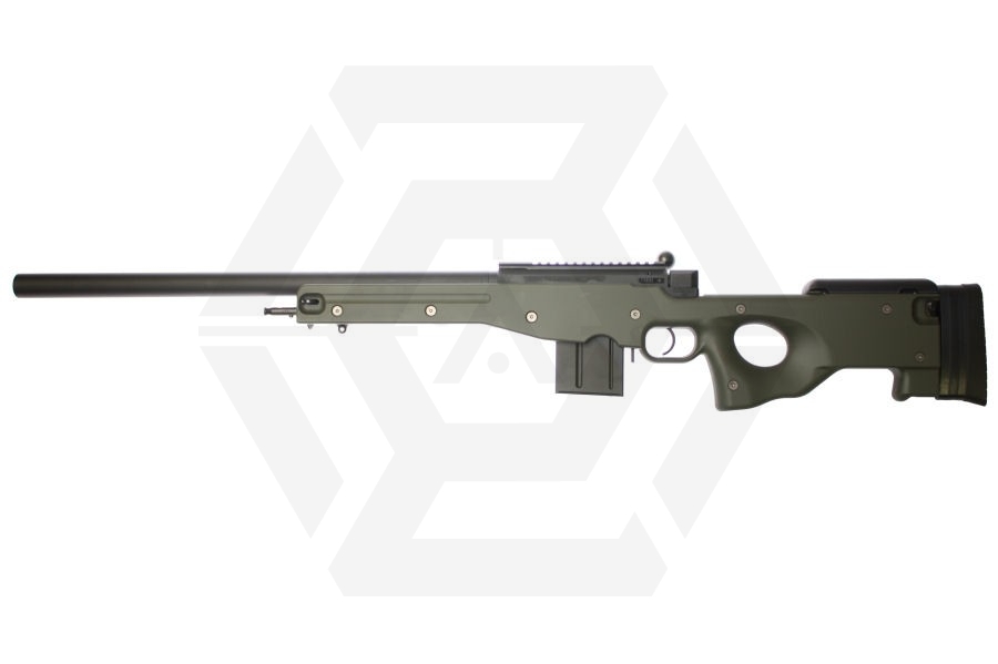 Tokyo Marui Spring L96 AWS (Olive) with Zero V Trigger Upgrade Package (Bundle) - Main Image © Copyright Zero One Airsoft