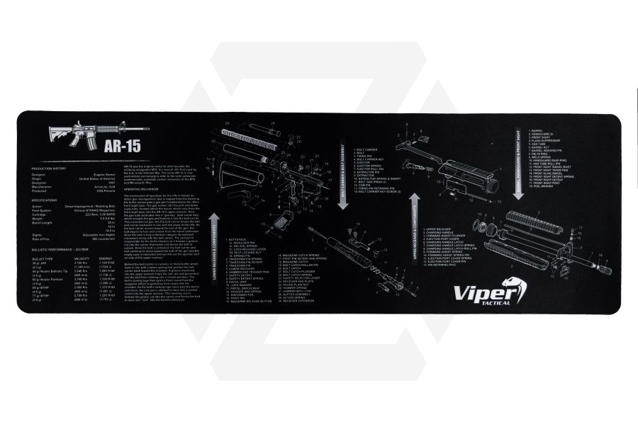 Viper Gun Mat - AR15 - Main Image © Copyright Zero One Airsoft