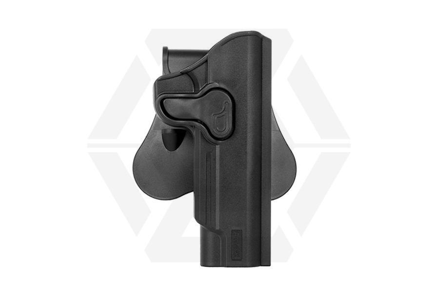 Amomax Rigid Polymer Holster for 1911 (Black) - Main Image © Copyright Zero One Airsoft