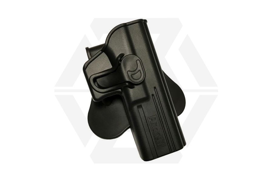 Amomax Rigid Polymer Holster for GK17 (Black) - Main Image © Copyright Zero One Airsoft