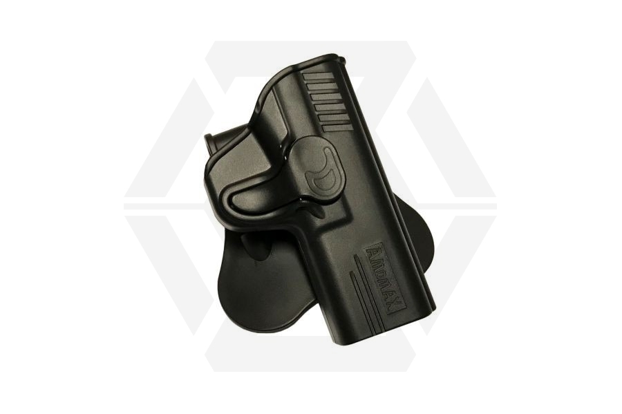 Amomax Rigid Polymer Holster for M&P9 (Black) - Main Image © Copyright Zero One Airsoft