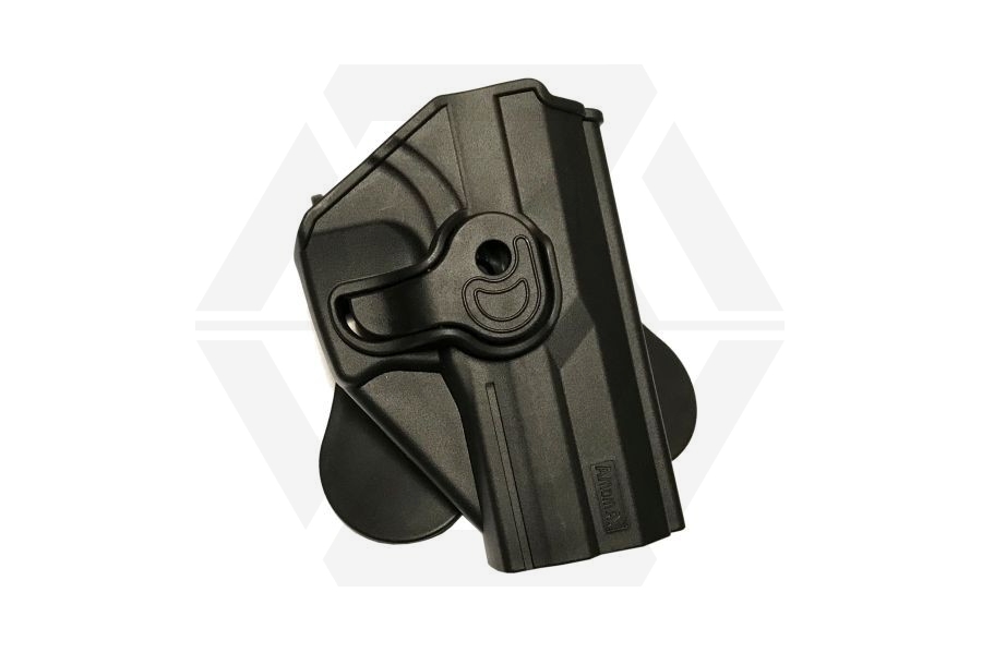 Amomax Rigid Polymer Holster for USP & GTP-9 (Black) - Main Image © Copyright Zero One Airsoft