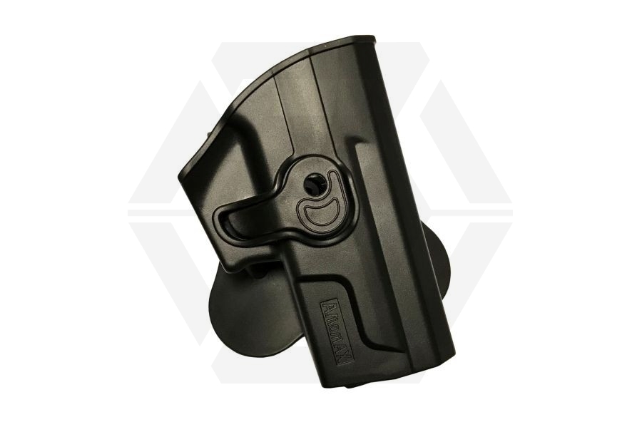 Amomax Rigid Polymer Holster for SP2022 (Black) - Main Image © Copyright Zero One Airsoft