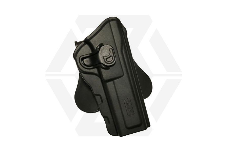 Amomax Rigid Polymer Holster for Browning (Black) - Main Image © Copyright Zero One Airsoft