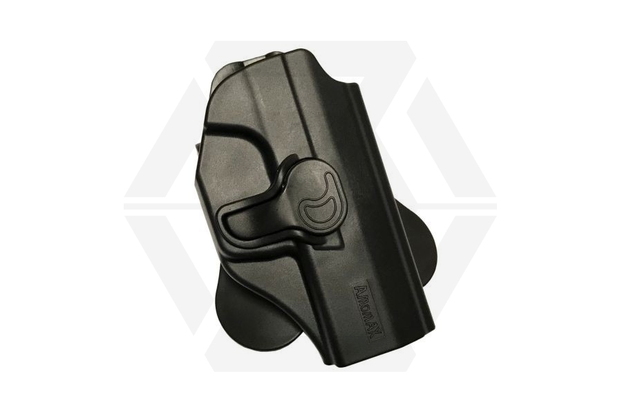 Amomax Rigid Polymer Holster for P99 (Black) - Main Image © Copyright Zero One Airsoft