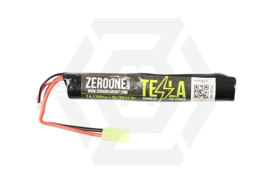 ZO Tesla Battery 7.4v 2500mAh 15C Li-Ion (Stick) - Main Image © Copyright Zero One Airsoft