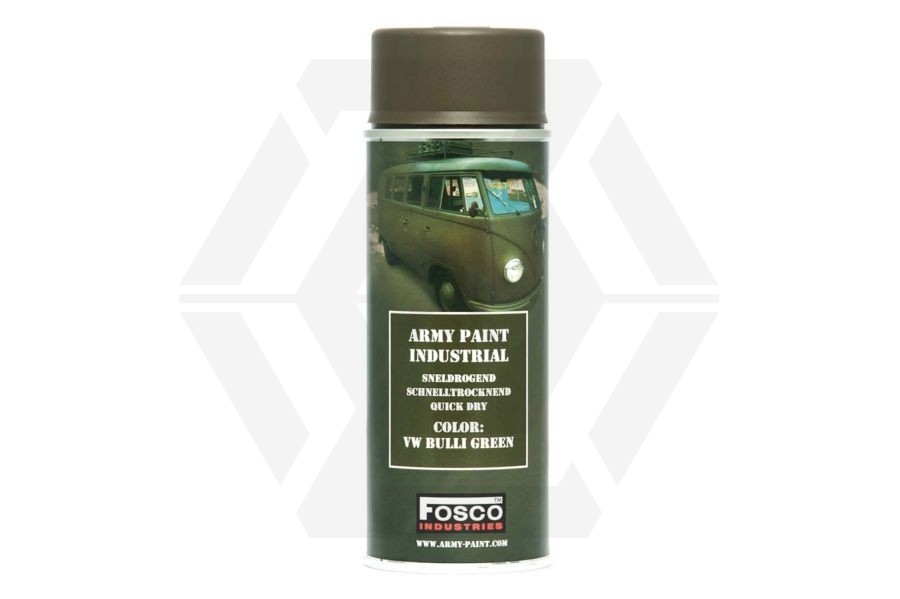 Fosco Army Spray Paint 400ml (VW Bulli Green) - Main Image © Copyright Zero One Airsoft