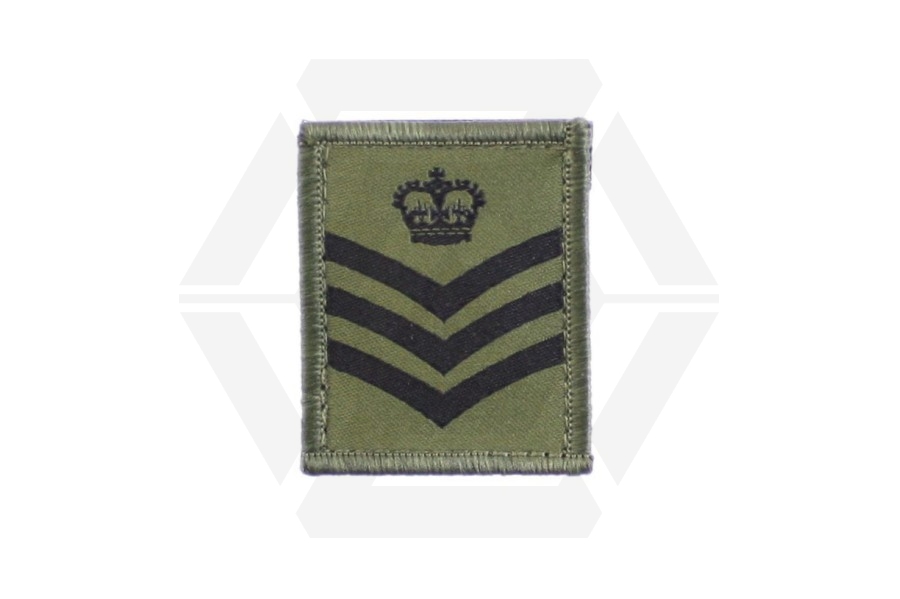 Helmet Rank Patch - S/Sgt (Subdued) - Main Image © Copyright Zero One Airsoft