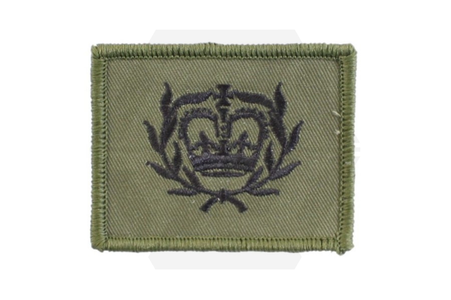 Helmet Rank Patch - WO2 RQMS (Subdued) - Main Image © Copyright Zero One Airsoft