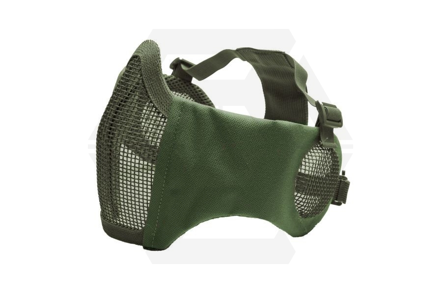 ASG Padded Mesh Mask with Ear Protection (Olive) - Main Image © Copyright Zero One Airsoft