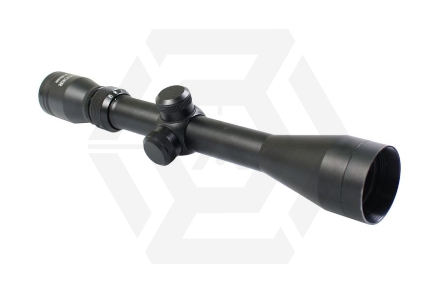 Luger 3-9x40 Scope with High Mount Rings - Main Image © Copyright Zero One Airsoft