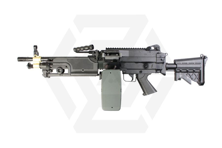 A&K AEG M249 MX1 (Black) - Main Image © Copyright Zero One Airsoft