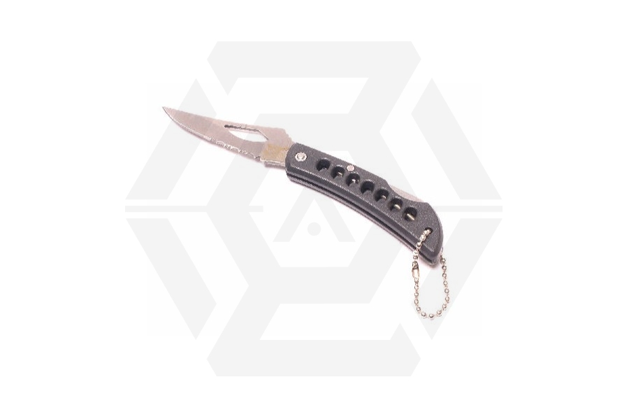 Mil-Com Small Folding Lock Knife (Black) - Main Image © Copyright Zero One Airsoft
