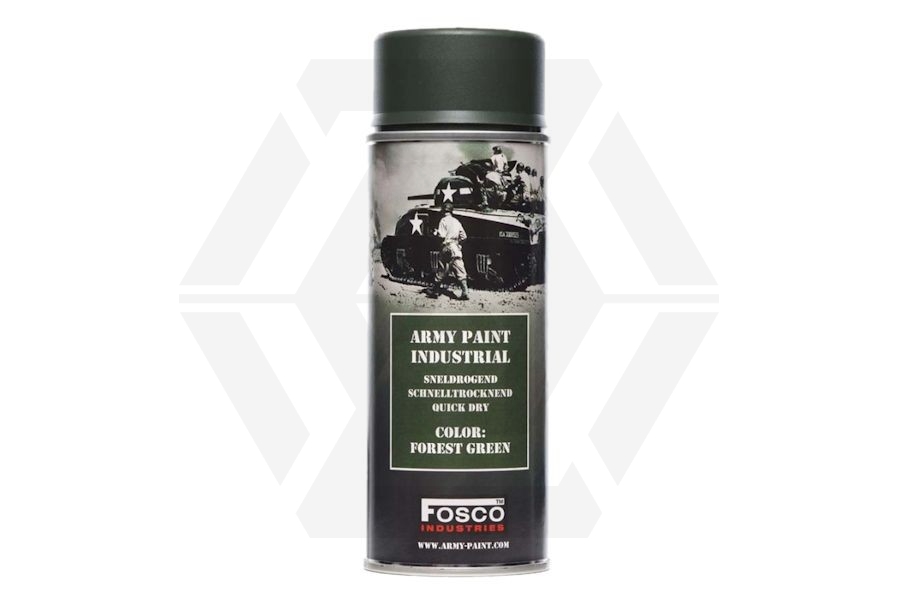 Fosco Army Spray Paint 400ml (Forest Green) - Main Image © Copyright Zero One Airsoft