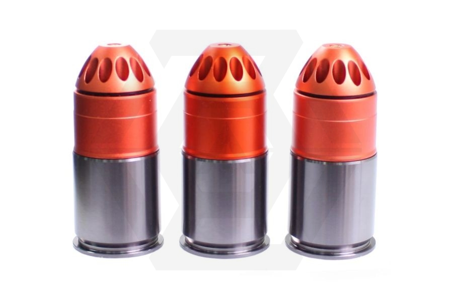 King Arms 40mm Gas Grenade 120rds M381 HE VN Set of 3 - Main Image © Copyright Zero One Airsoft
