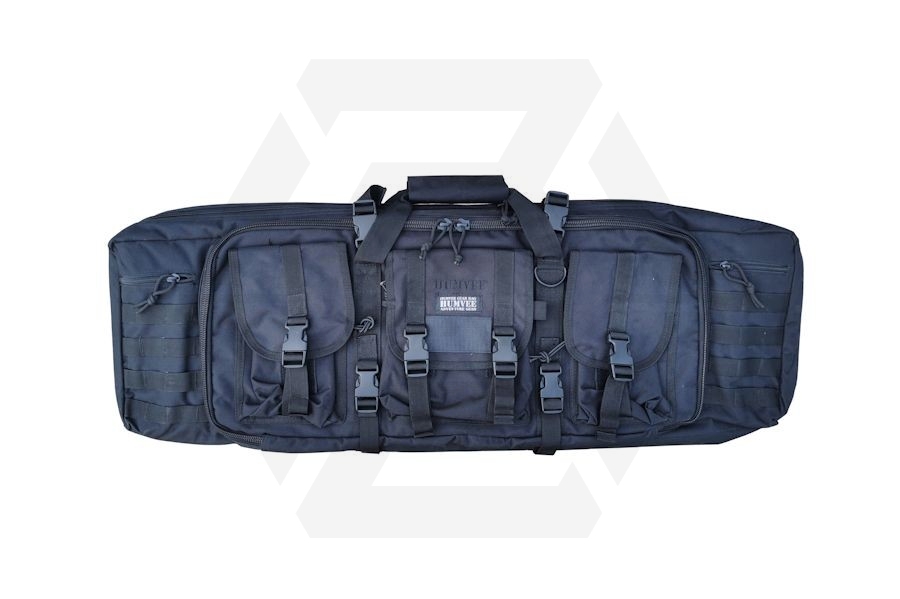 Humvee Rifle Case with Side Pouches & Shooting Mat (Black) - Main Image © Copyright Zero One Airsoft
