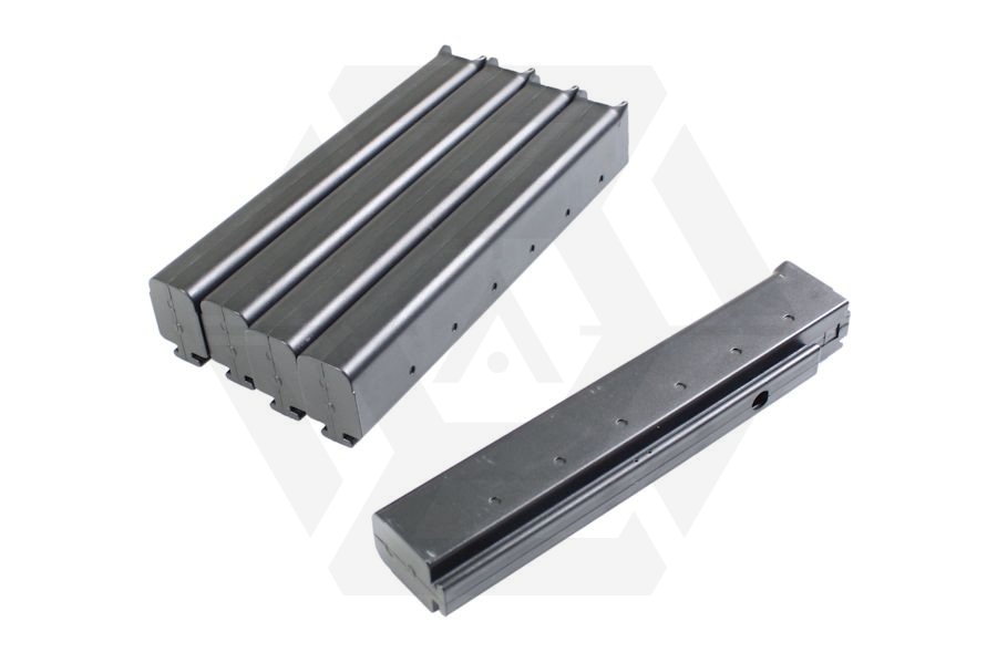 King Arms AEG Mag for Thompson 60rds Box Set of 5 - Main Image © Copyright Zero One Airsoft