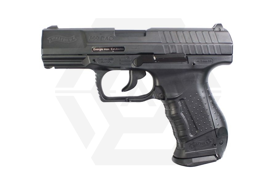 Walther/Cybergun CO2BB P99 DAO (Black) - Main Image © Copyright Zero One Airsoft