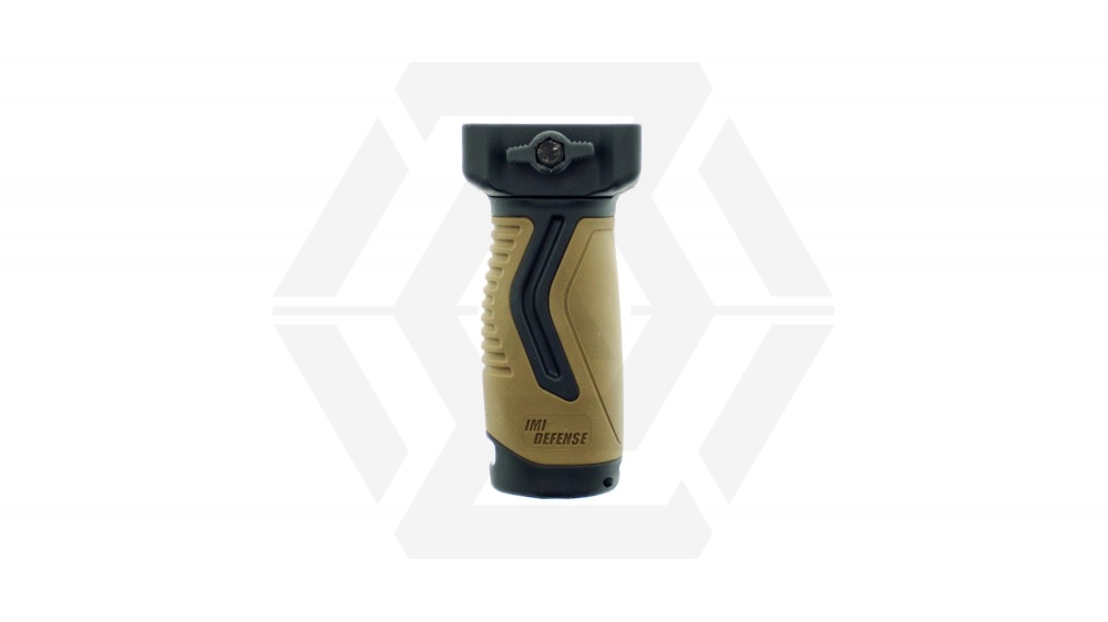 IMI Defence OVG Vertical Grip for RIS (Black & Tan) - Main Image © Copyright Zero One Airsoft