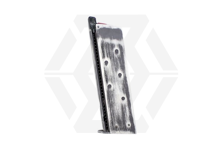 Armorer Works GBB Mag for 1911 (Weathered Black) - Main Image © Copyright Zero One Airsoft