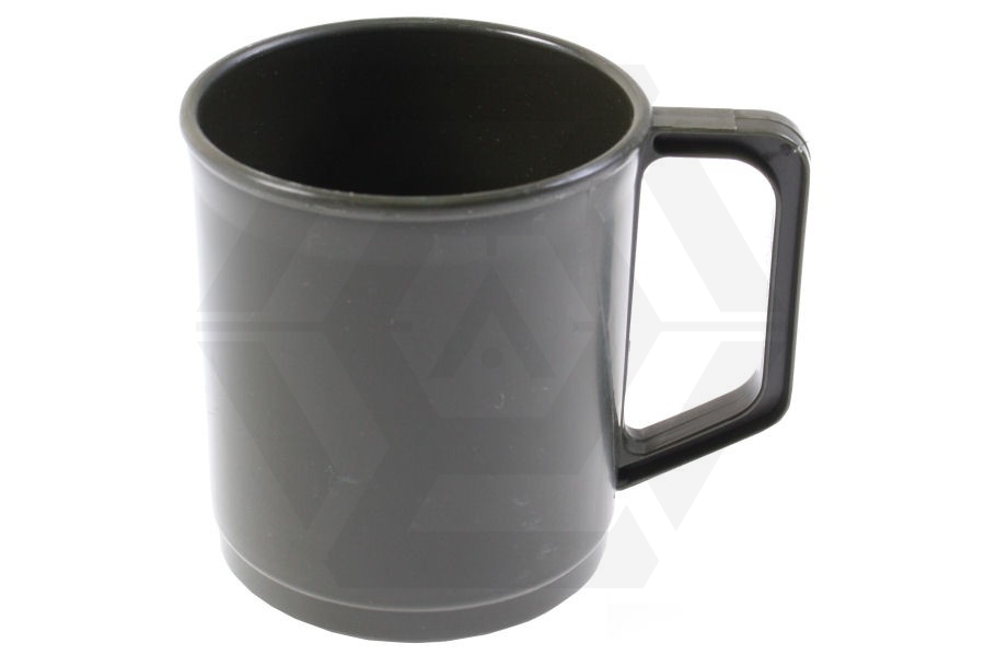 Mil-Com Plastic Mug (Olive) - Main Image © Copyright Zero One Airsoft