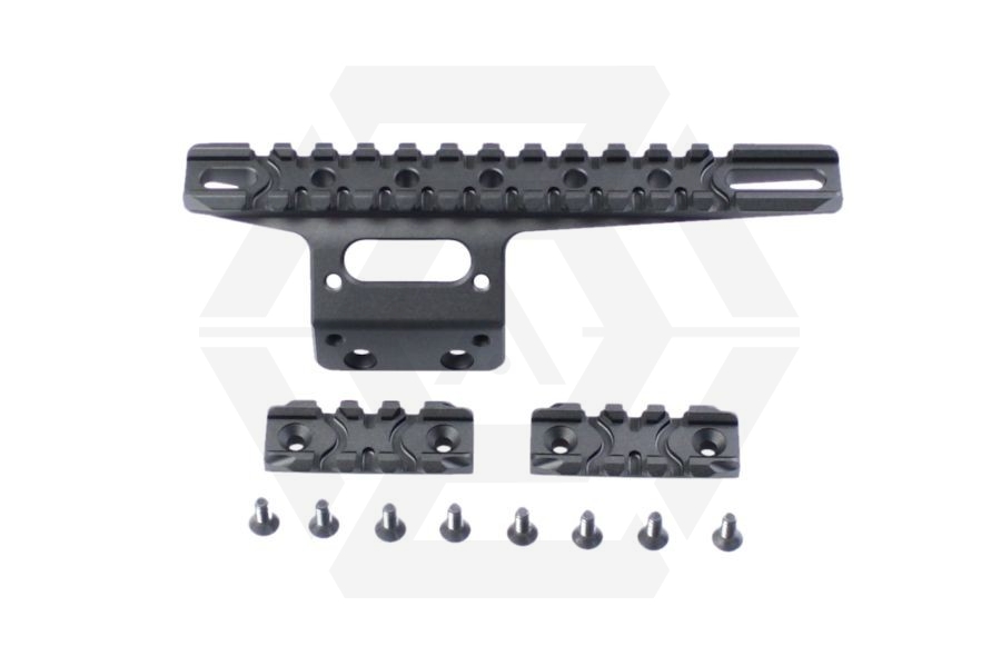 Action Army Front Rail System for T10 (Black) - Main Image © Copyright Zero One Airsoft