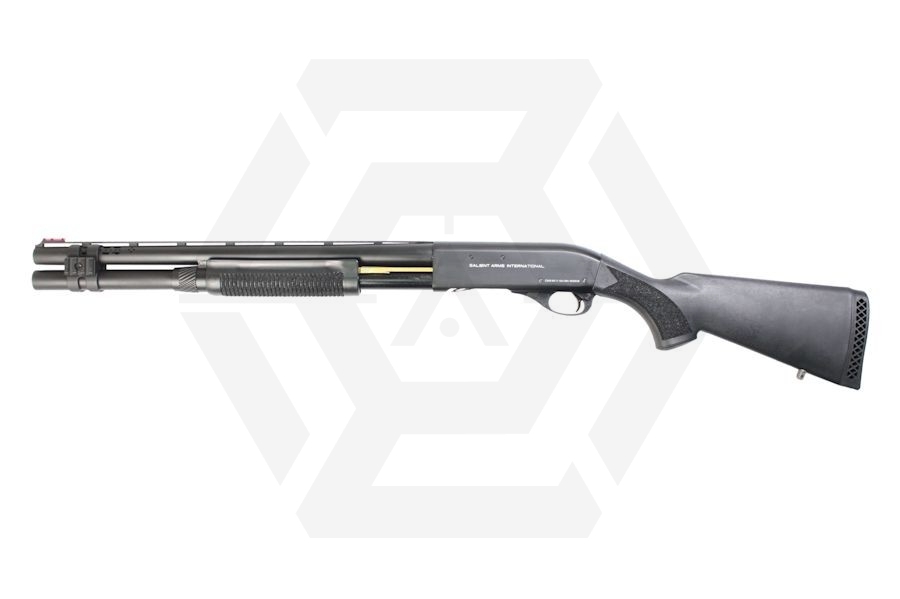APS/EMG CO2 CAM870 MKIII Salient Arms International Licensed Law Enforcement Shotgun (Black) - Main Image © Copyright Zero One Airsoft