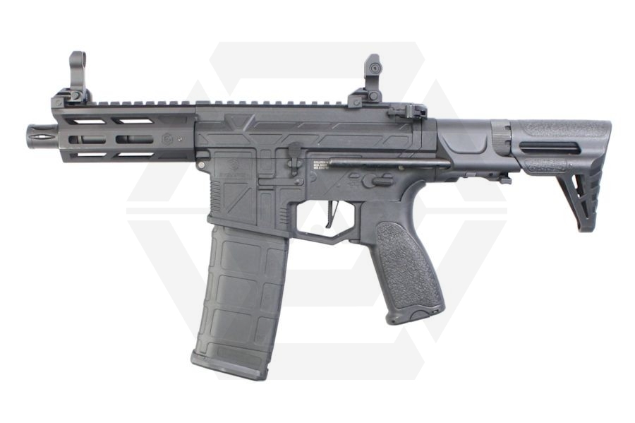 Evolution AEG Carbontech Ghost PDW EMR-S with ETU (Black) - Main Image © Copyright Zero One Airsoft