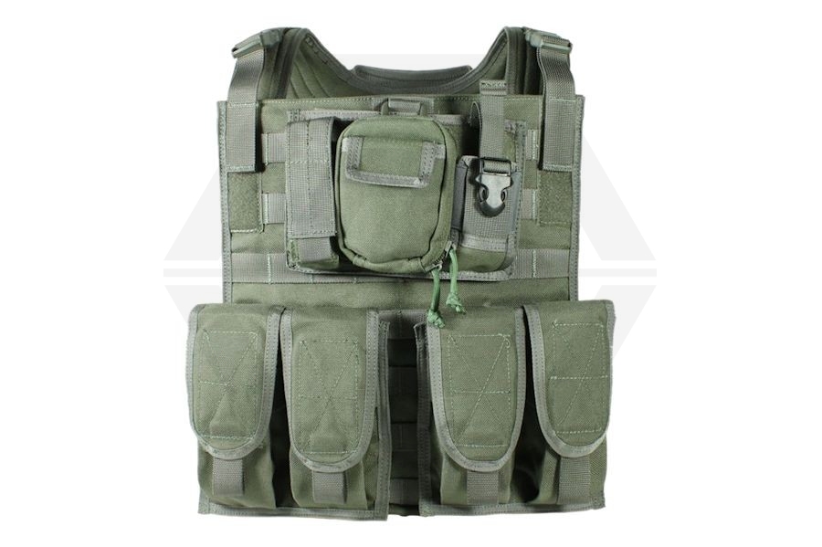 TMC MBSS Plate Carrier (Olive) - Main Image © Copyright Zero One Airsoft