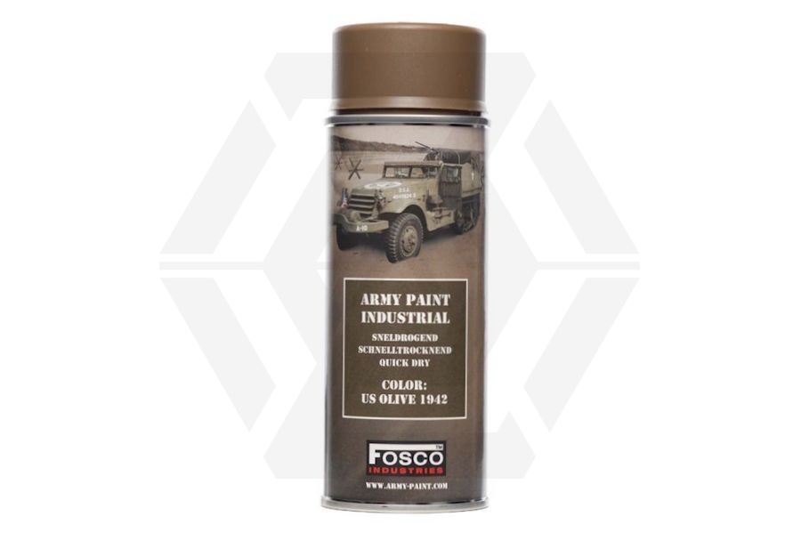 Fosco Army Spray Paint 400ml (US Olive) - Main Image © Copyright Zero One Airsoft