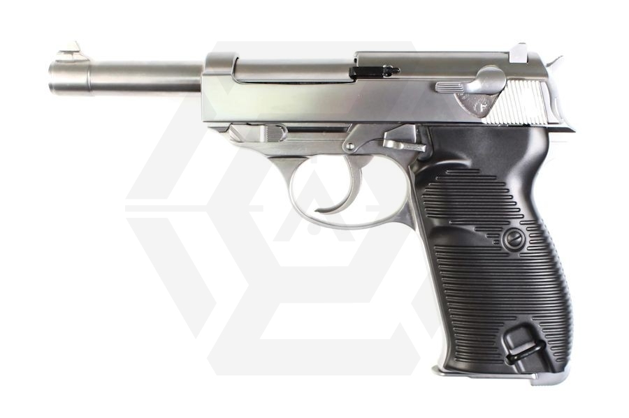 WE GBB P38 (Silver) - Main Image © Copyright Zero One Airsoft