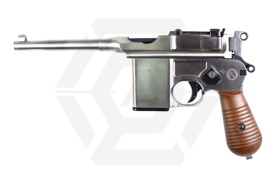 WE GBB M712 with Stock (Silver) - Main Image © Copyright Zero One Airsoft
