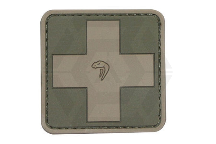 Viper Velcro PVC Medic Patch (Olive) - Main Image © Copyright Zero One Airsoft