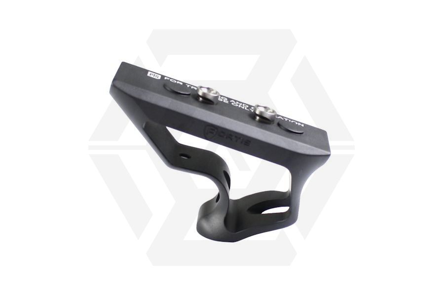 PTS 'Fortis Shift' CNC Aluminium Angled Grip for MLock (Black) - Main Image © Copyright Zero One Airsoft