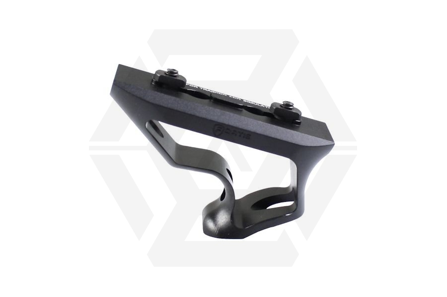 PTS 'Fortis Shift' CNC Aluminium Angled Grip for KeyMod (Black) - Main Image © Copyright Zero One Airsoft