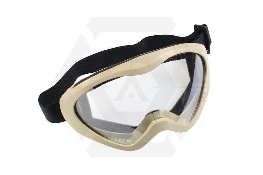 Matrix Cosplay Tactical Goggles - Clear (Tan) - Main Image © Copyright Zero One Airsoft