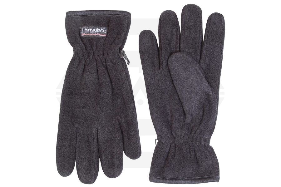 Jack Pyke Fleece Thinsulate Gloves (Black) - Main Image © Copyright Zero One Airsoft