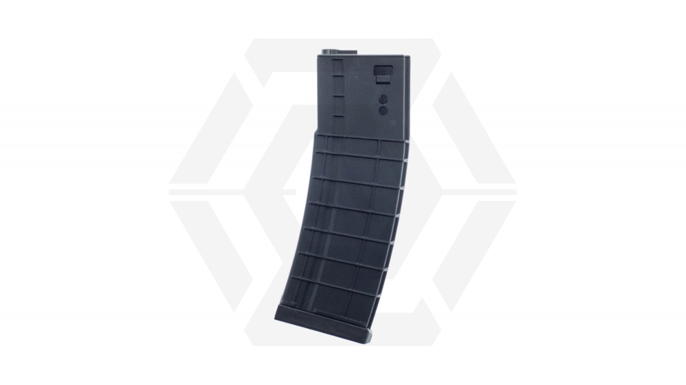 Avengers AEG Ribbed Mag for M4 450rds (Black) - Main Image © Copyright Zero One Airsoft