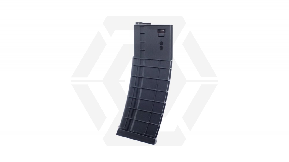 Avengers AEG Ribbed Mag for M4 200rds (Black) - Main Image © Copyright Zero One Airsoft